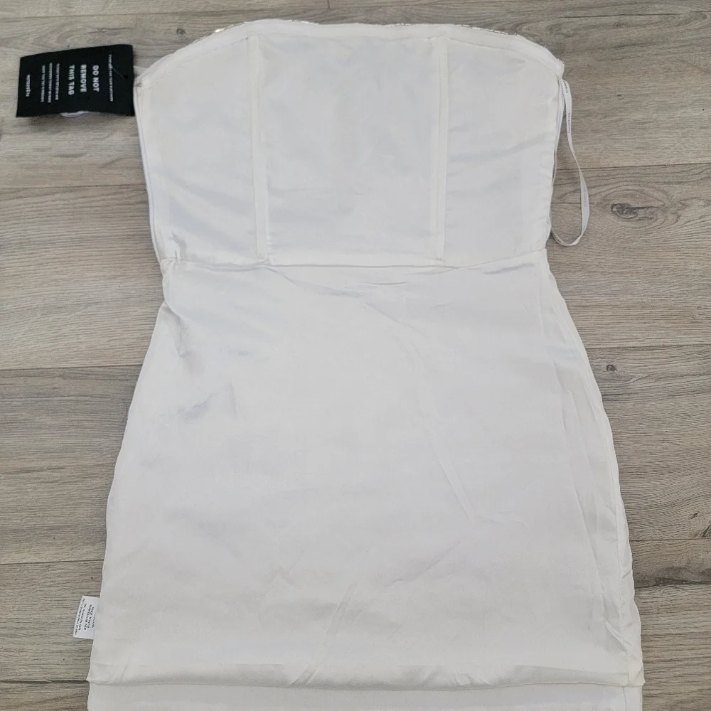 Retrofete Silver Mini Dress - Picture 11 of 13